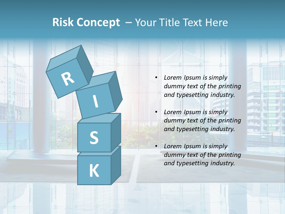 An Empty Room With Large Windows And A Bright Sun In The Background PowerPoint Template