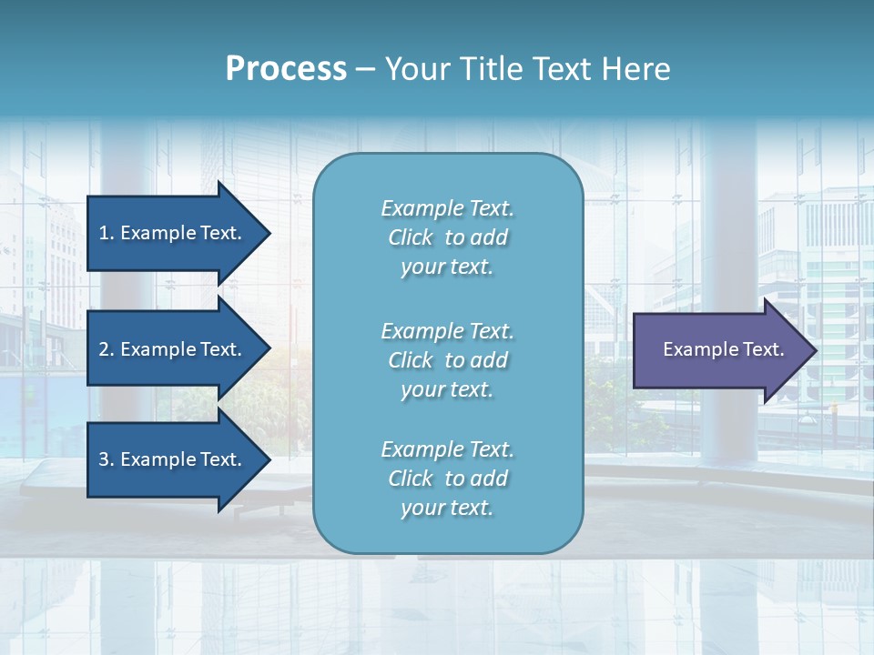 An Empty Room With Large Windows And A Bright Sun In The Background PowerPoint Template