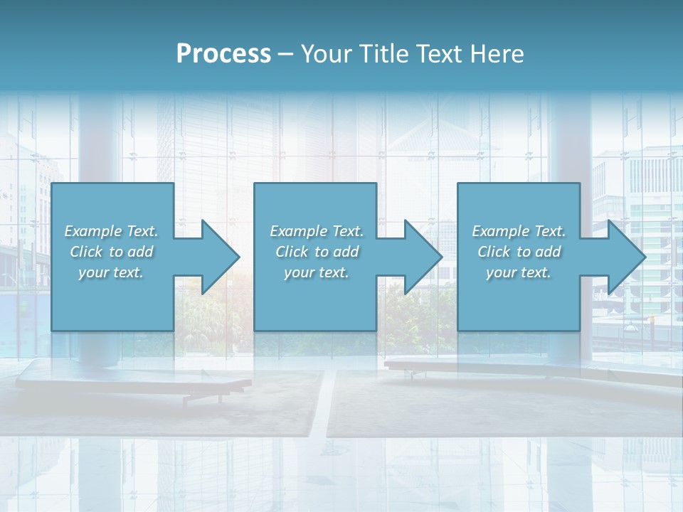 An Empty Room With Large Windows And A Bright Sun In The Background PowerPoint Template