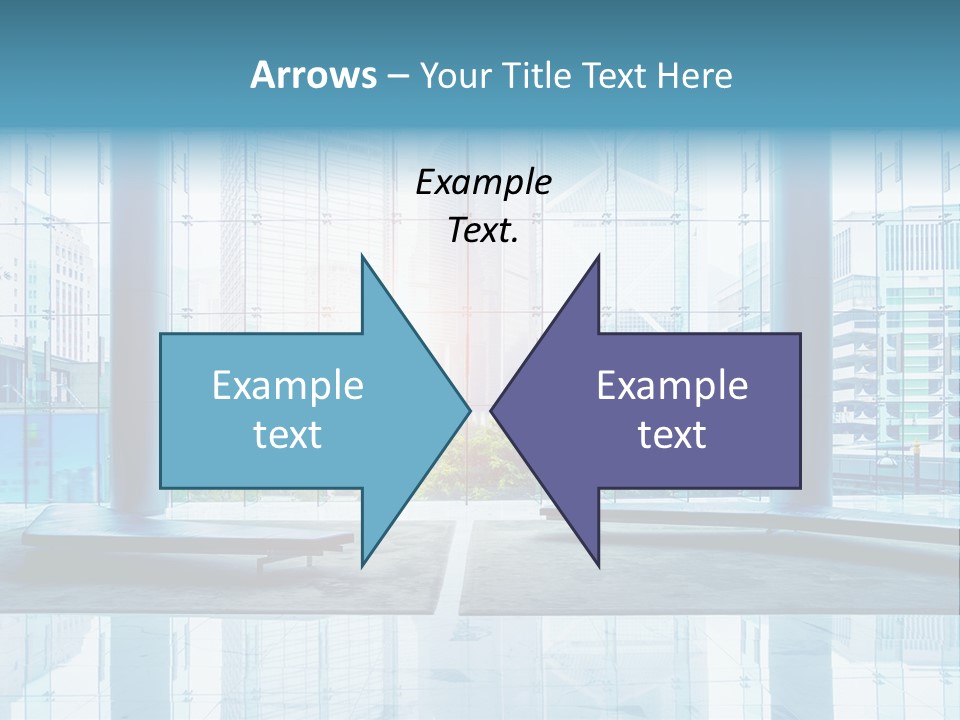An Empty Room With Large Windows And A Bright Sun In The Background PowerPoint Template