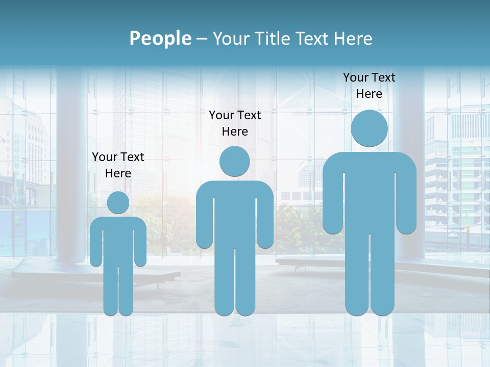 An Empty Room With Large Windows And A Bright Sun In The Background PowerPoint Template