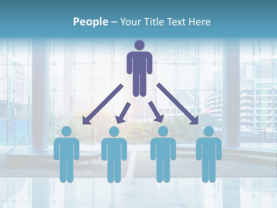 An Empty Room With Large Windows And A Bright Sun In The Background PowerPoint Template