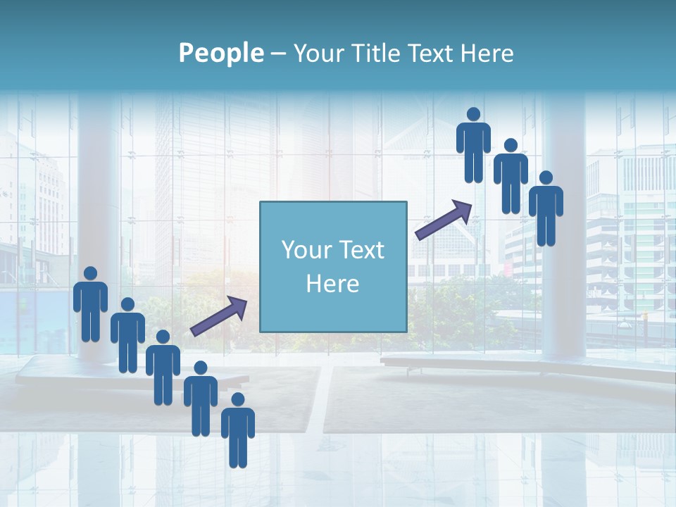An Empty Room With Large Windows And A Bright Sun In The Background PowerPoint Template