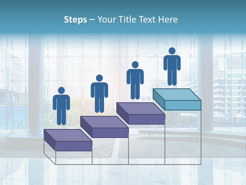 An Empty Room With Large Windows And A Bright Sun In The Background PowerPoint Template
