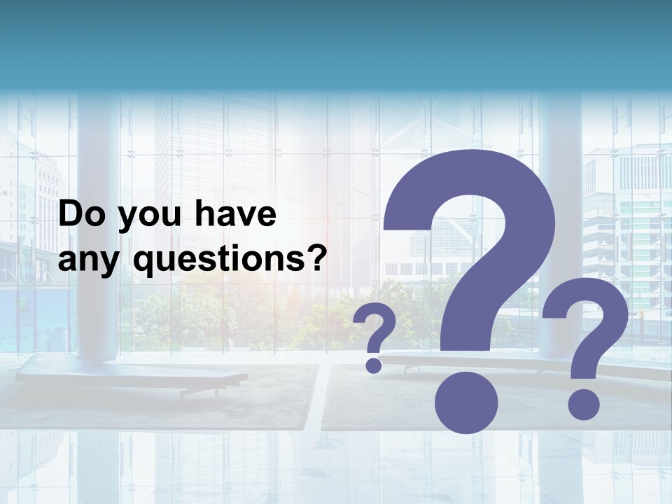 An Empty Room With Large Windows And A Bright Sun In The Background PowerPoint Template