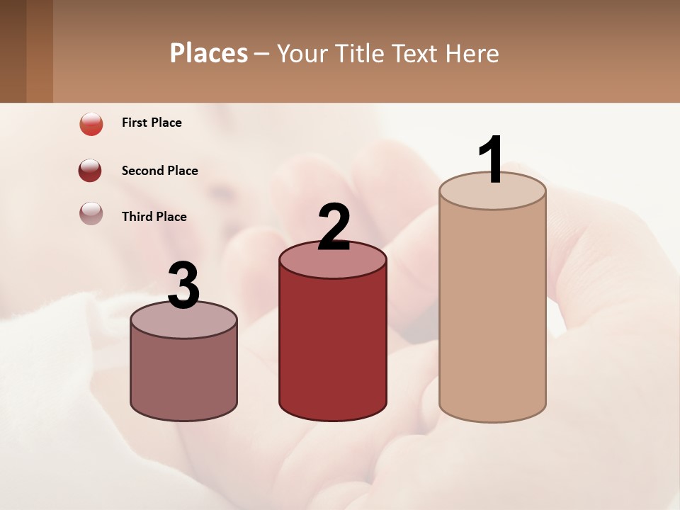 A Person Holding A Baby In Their Hands PowerPoint Template