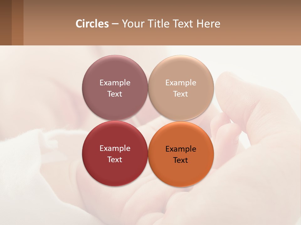 A Person Holding A Baby In Their Hands PowerPoint Template
