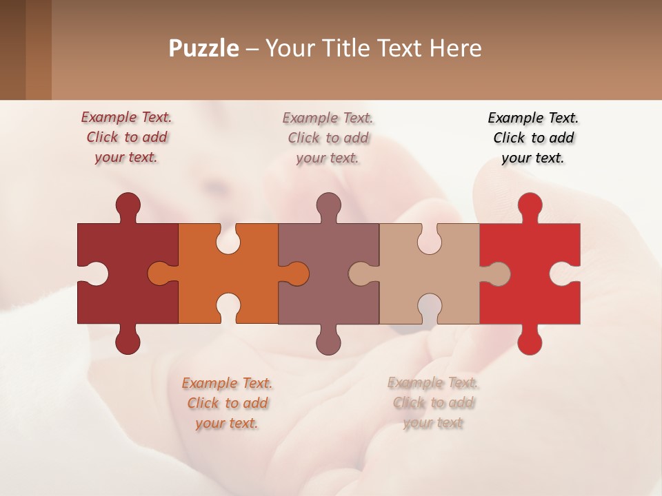 A Person Holding A Baby In Their Hands PowerPoint Template