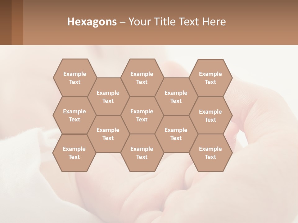 A Person Holding A Baby In Their Hands PowerPoint Template