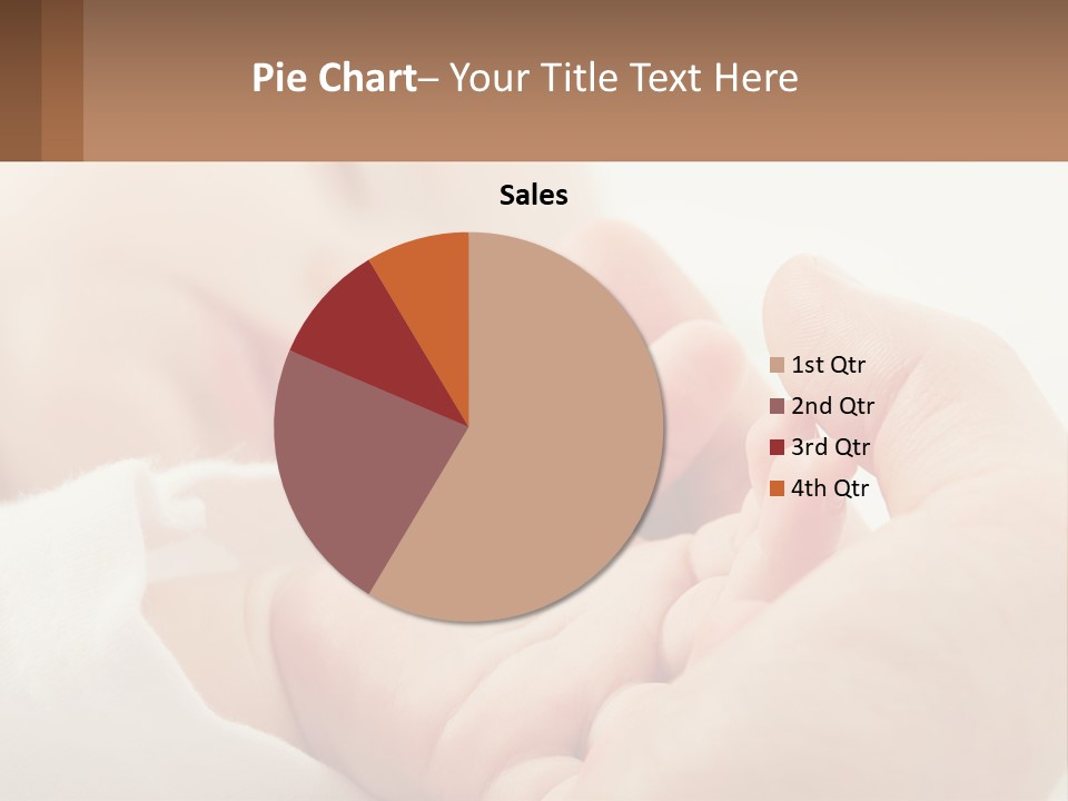A Person Holding A Baby In Their Hands PowerPoint Template