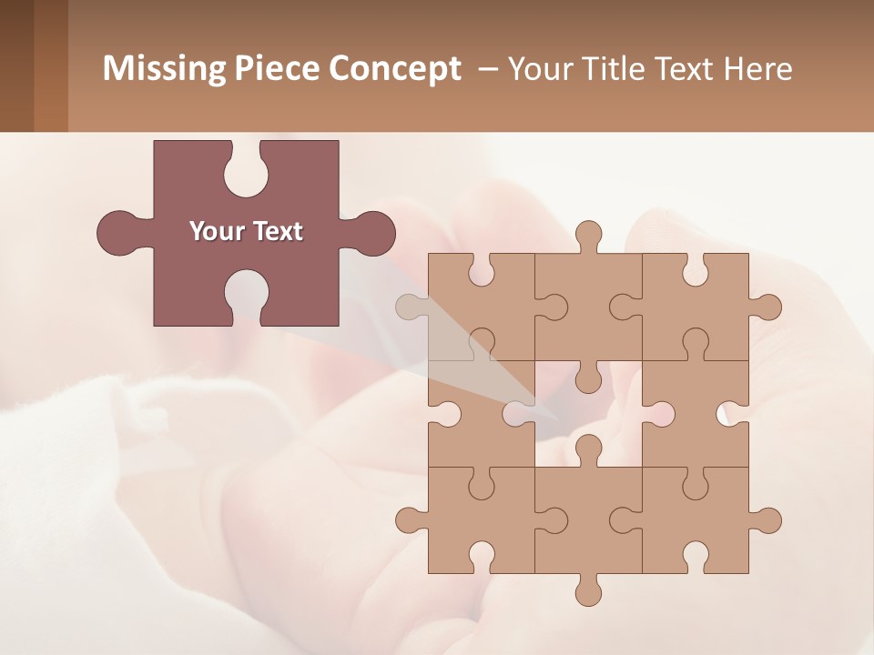 A Person Holding A Baby In Their Hands PowerPoint Template
