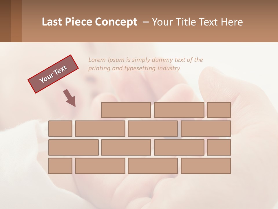 A Person Holding A Baby In Their Hands PowerPoint Template