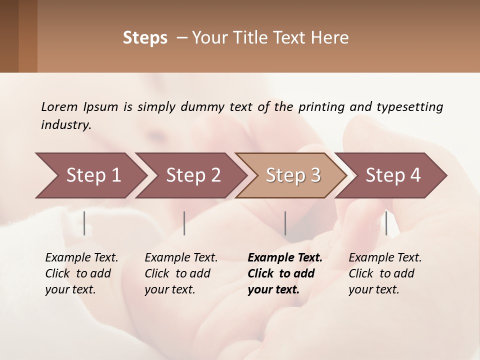 A Person Holding A Baby In Their Hands PowerPoint Template