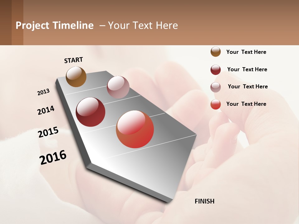 A Person Holding A Baby In Their Hands PowerPoint Template