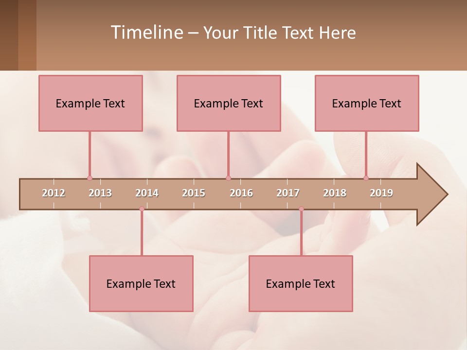 A Person Holding A Baby In Their Hands PowerPoint Template