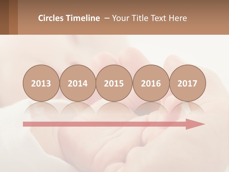 A Person Holding A Baby In Their Hands PowerPoint Template