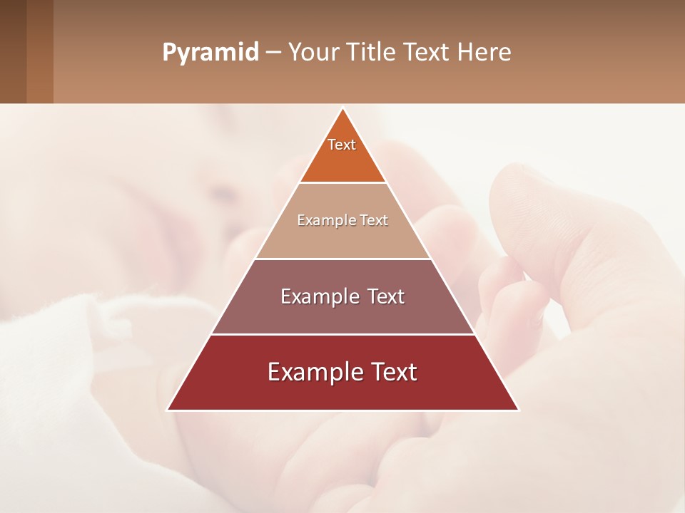 A Person Holding A Baby In Their Hands PowerPoint Template