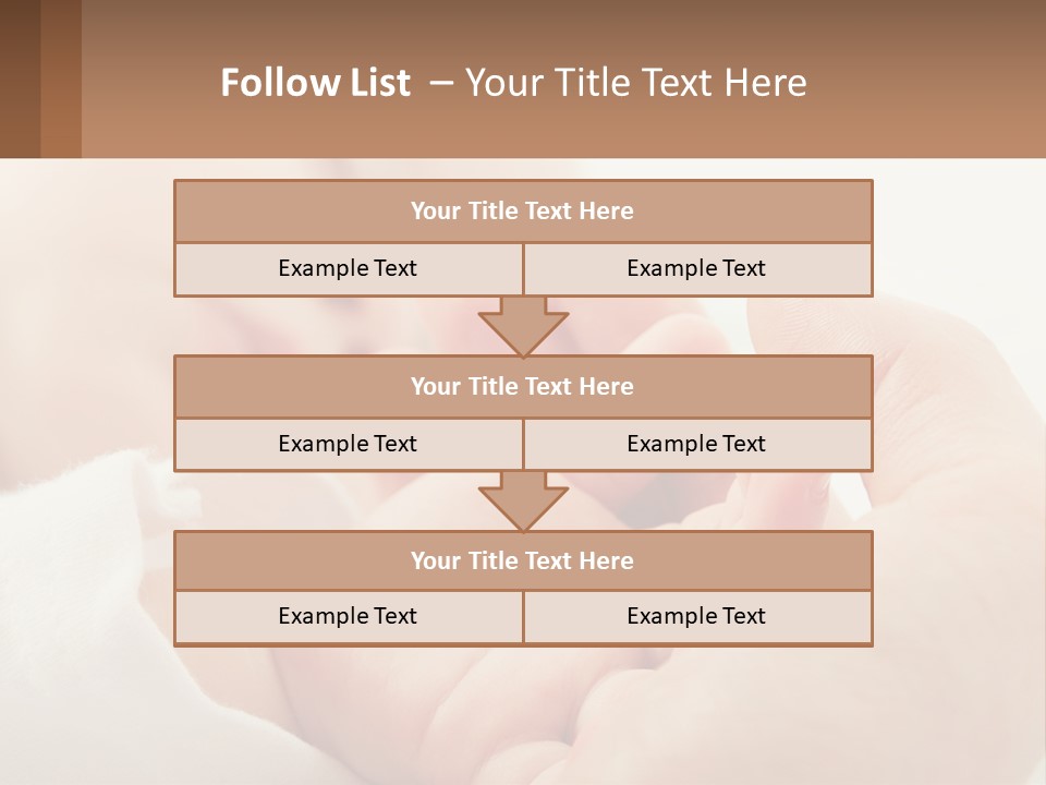 A Person Holding A Baby In Their Hands PowerPoint Template