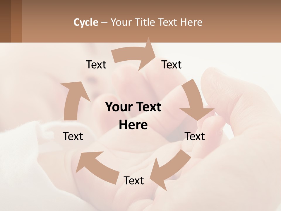 A Person Holding A Baby In Their Hands PowerPoint Template