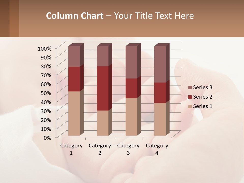 A Person Holding A Baby In Their Hands PowerPoint Template