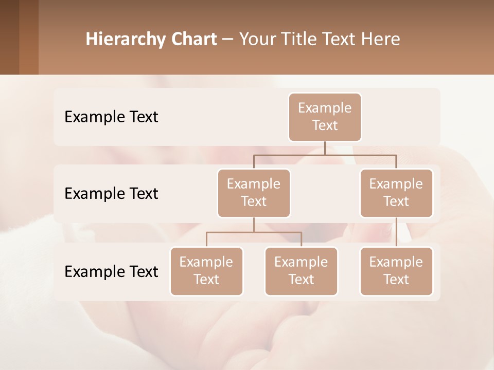 A Person Holding A Baby In Their Hands PowerPoint Template