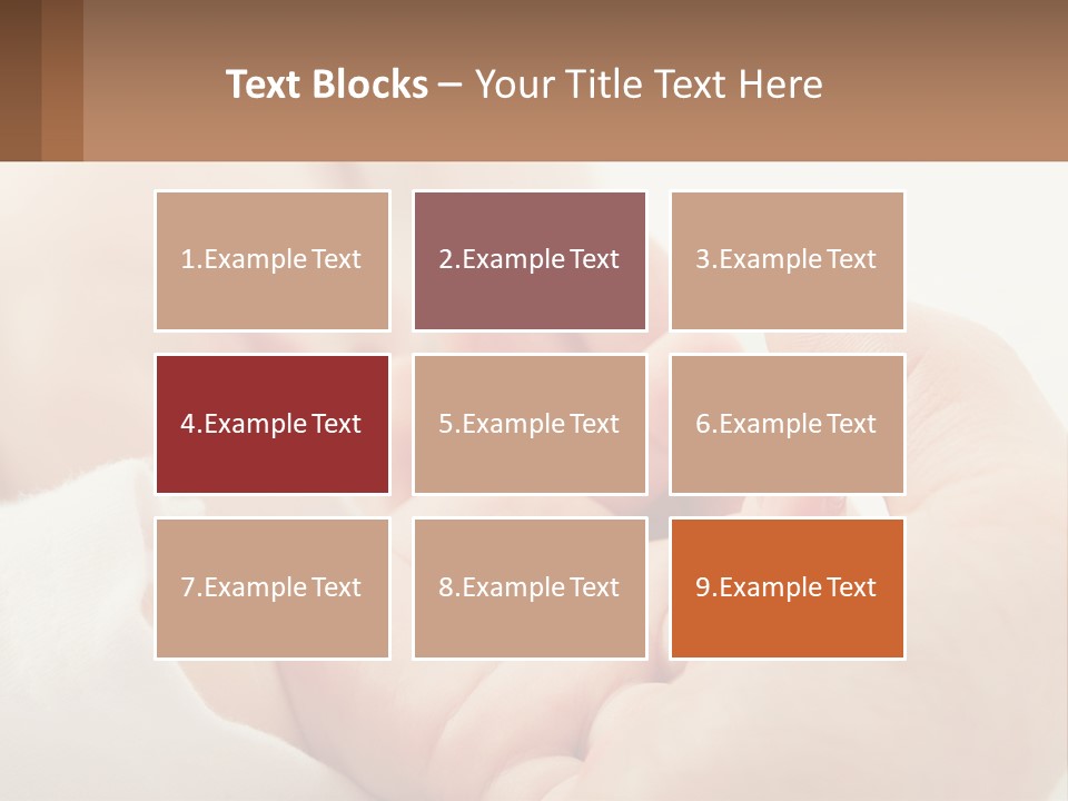 A Person Holding A Baby In Their Hands PowerPoint Template