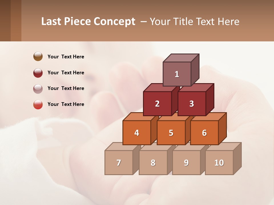 A Person Holding A Baby In Their Hands PowerPoint Template