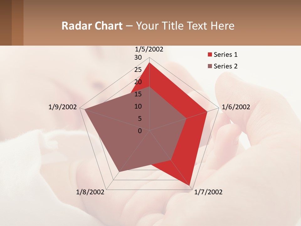 A Person Holding A Baby In Their Hands PowerPoint Template