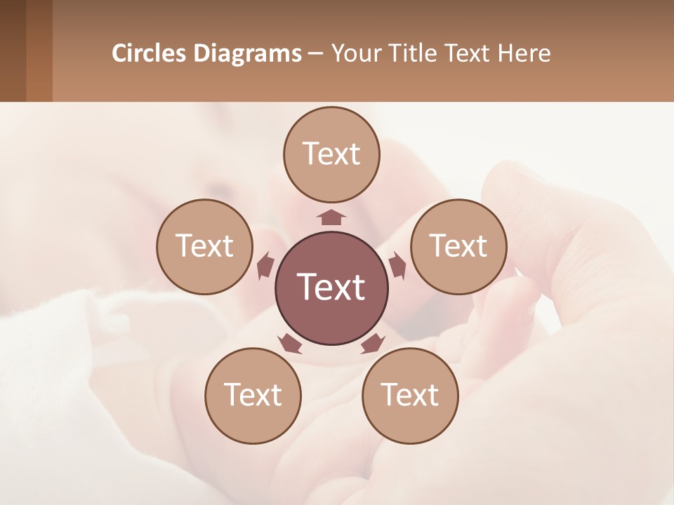 A Person Holding A Baby In Their Hands PowerPoint Template