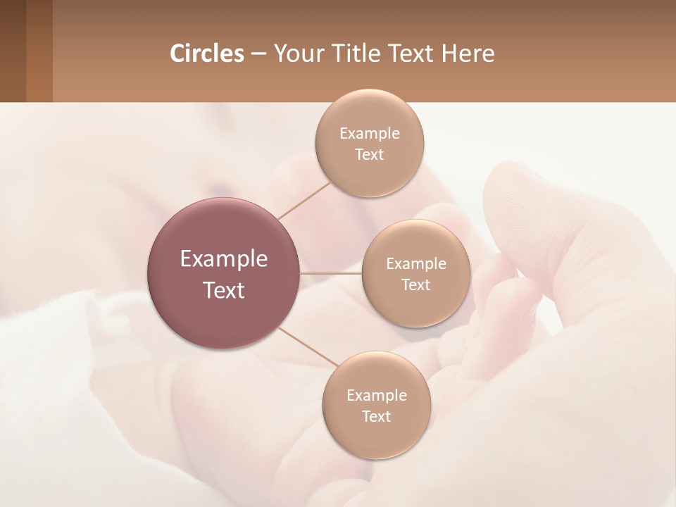 A Person Holding A Baby In Their Hands PowerPoint Template