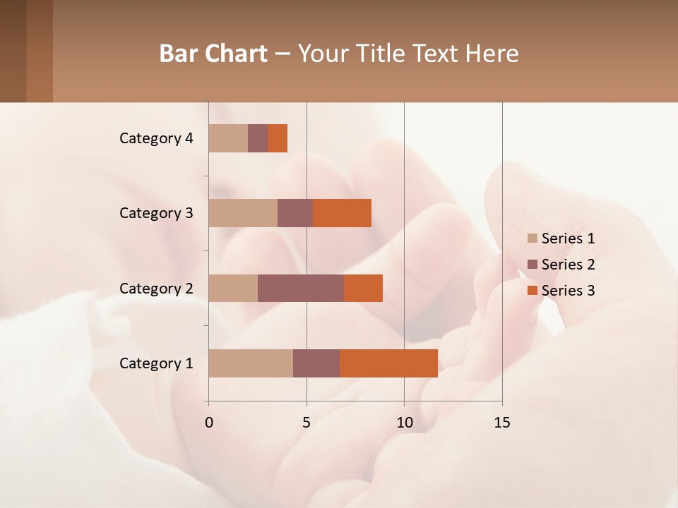 A Person Holding A Baby In Their Hands PowerPoint Template