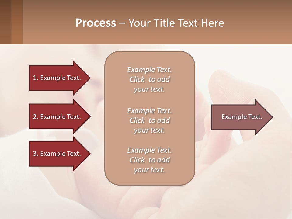 A Person Holding A Baby In Their Hands PowerPoint Template