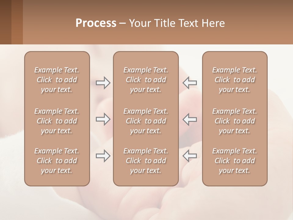 A Person Holding A Baby In Their Hands PowerPoint Template
