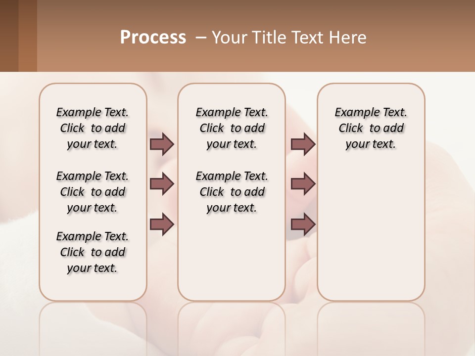 A Person Holding A Baby In Their Hands PowerPoint Template