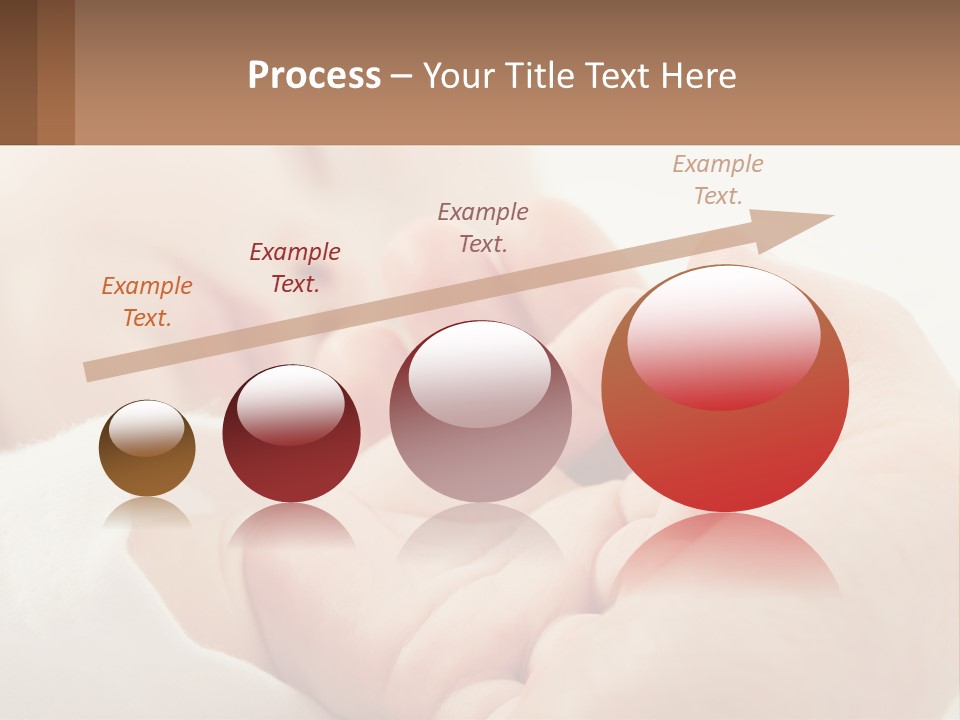 A Person Holding A Baby In Their Hands PowerPoint Template