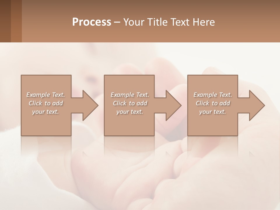 A Person Holding A Baby In Their Hands PowerPoint Template