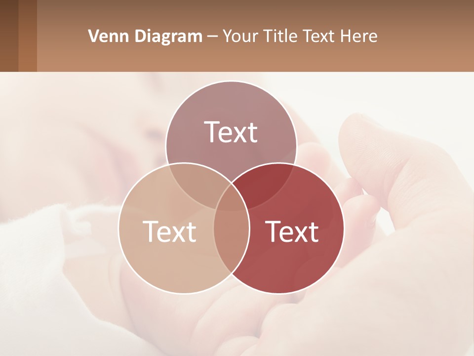 A Person Holding A Baby In Their Hands PowerPoint Template