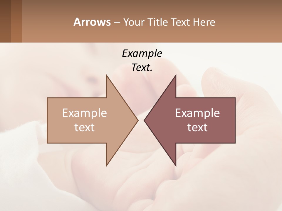 A Person Holding A Baby In Their Hands PowerPoint Template