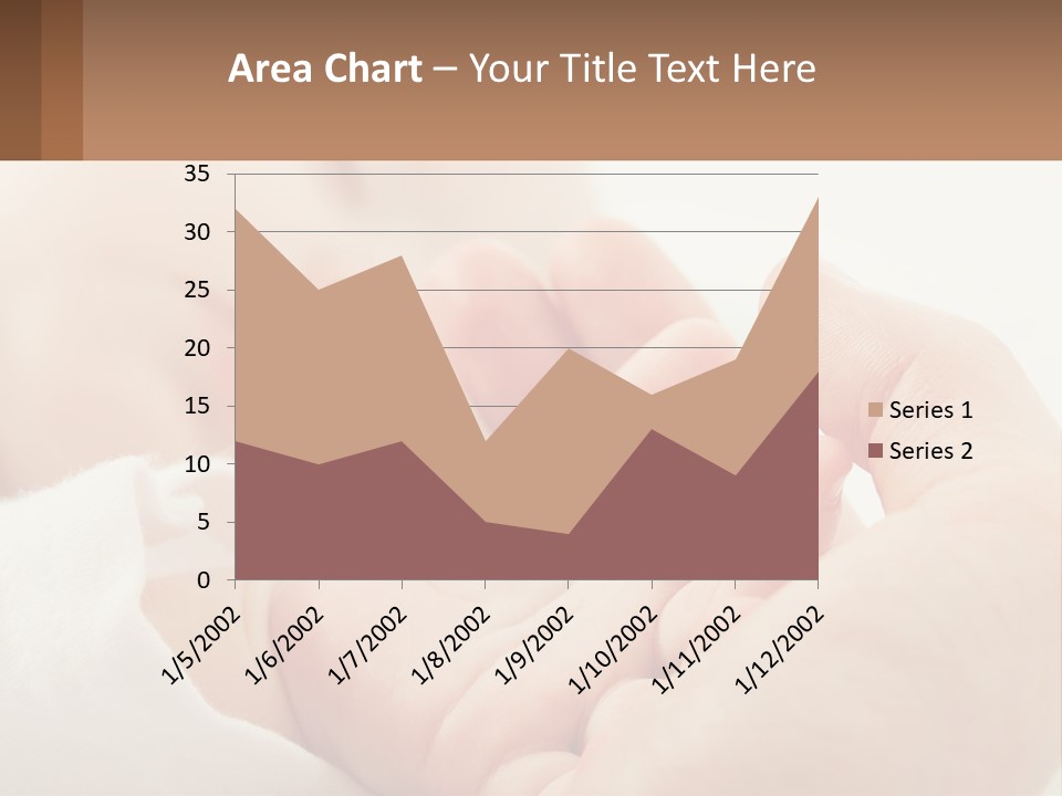 A Person Holding A Baby In Their Hands PowerPoint Template