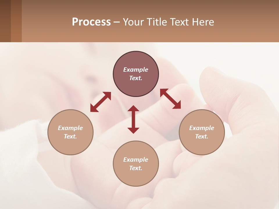 A Person Holding A Baby In Their Hands PowerPoint Template