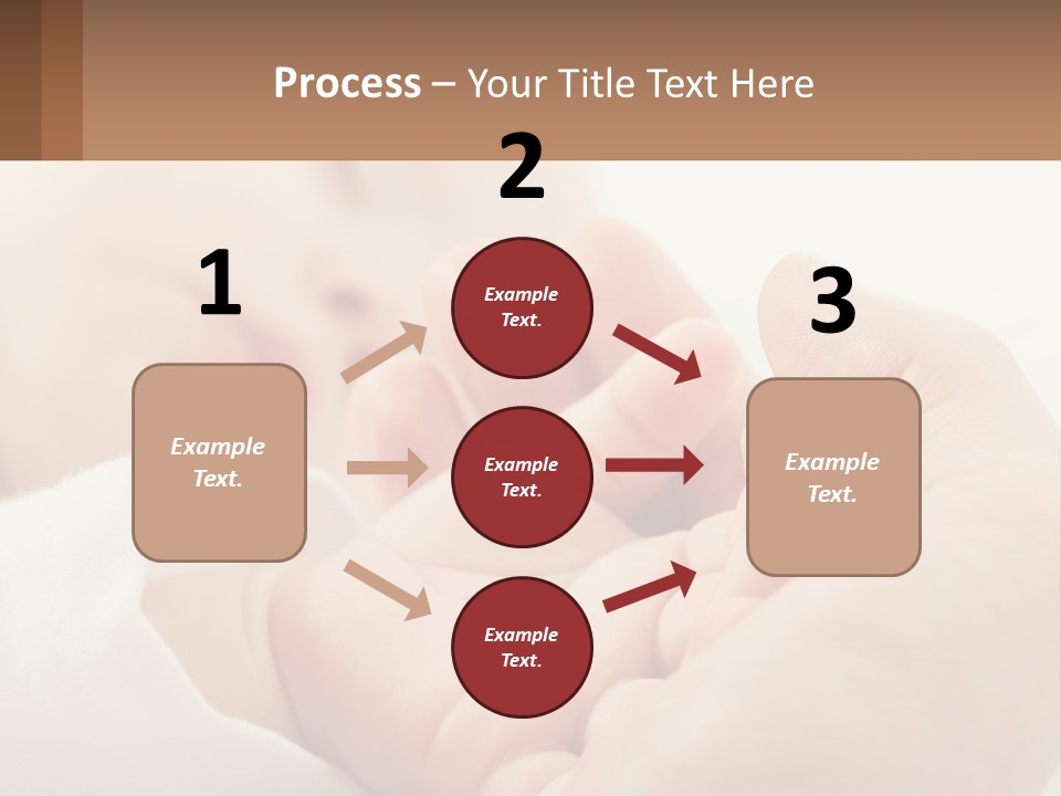 A Person Holding A Baby In Their Hands PowerPoint Template