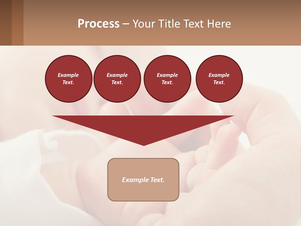 A Person Holding A Baby In Their Hands PowerPoint Template