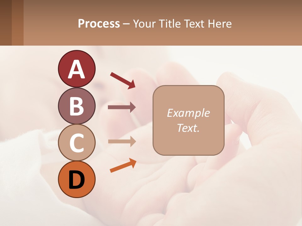 A Person Holding A Baby In Their Hands PowerPoint Template