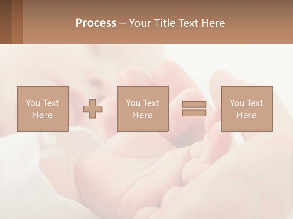 A Person Holding A Baby In Their Hands PowerPoint Template