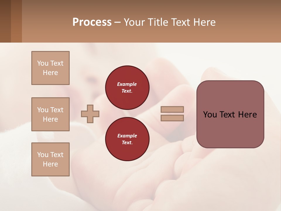 A Person Holding A Baby In Their Hands PowerPoint Template