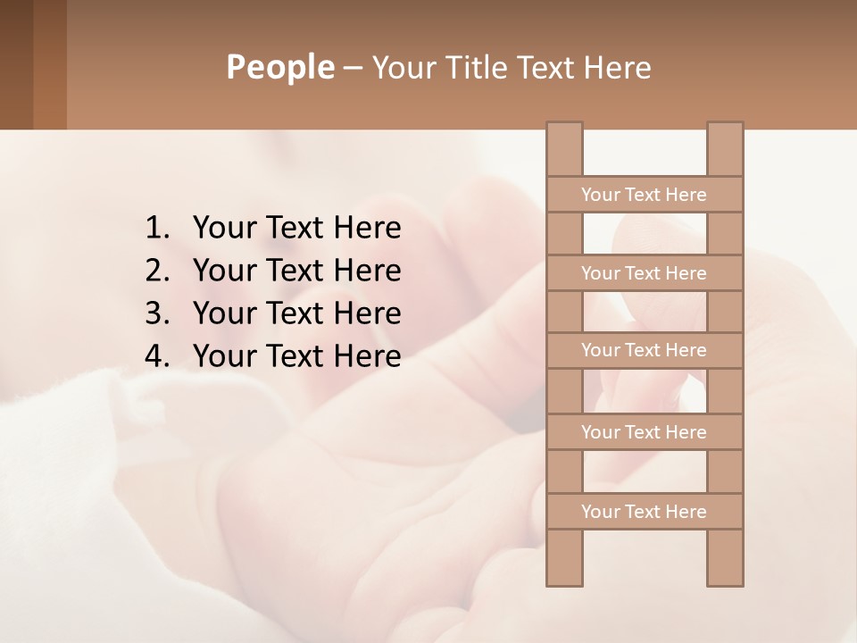 A Person Holding A Baby In Their Hands PowerPoint Template
