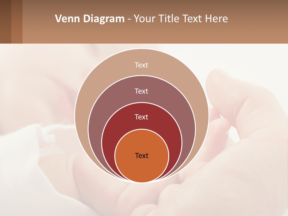 A Person Holding A Baby In Their Hands PowerPoint Template