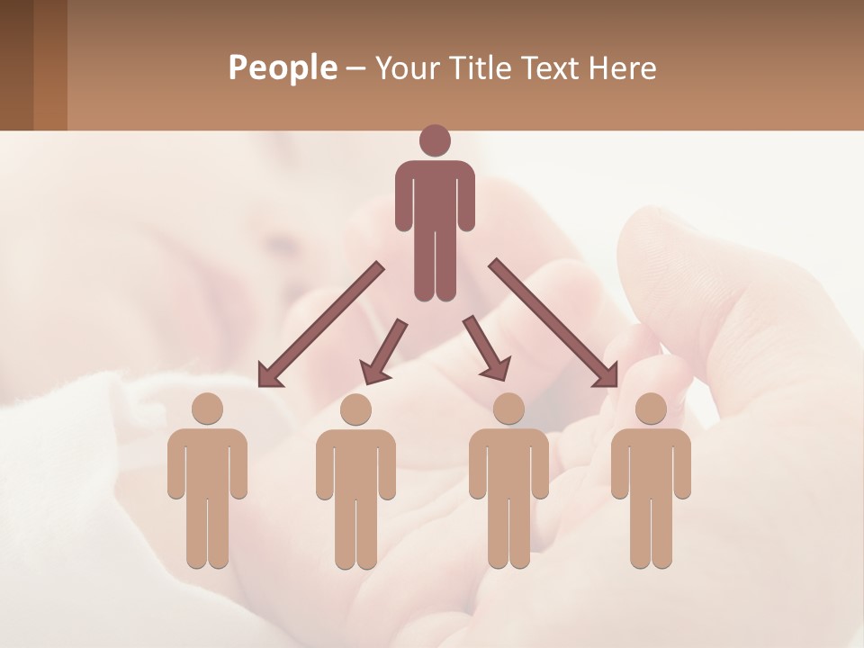 A Person Holding A Baby In Their Hands PowerPoint Template