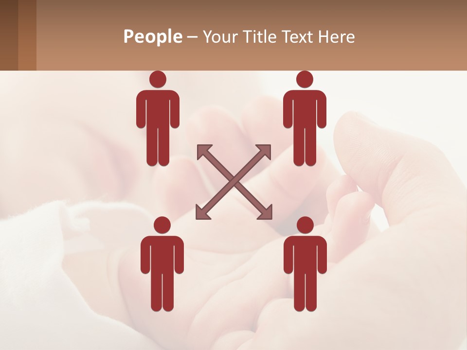 A Person Holding A Baby In Their Hands PowerPoint Template