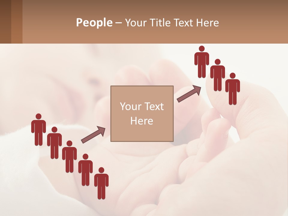 A Person Holding A Baby In Their Hands PowerPoint Template